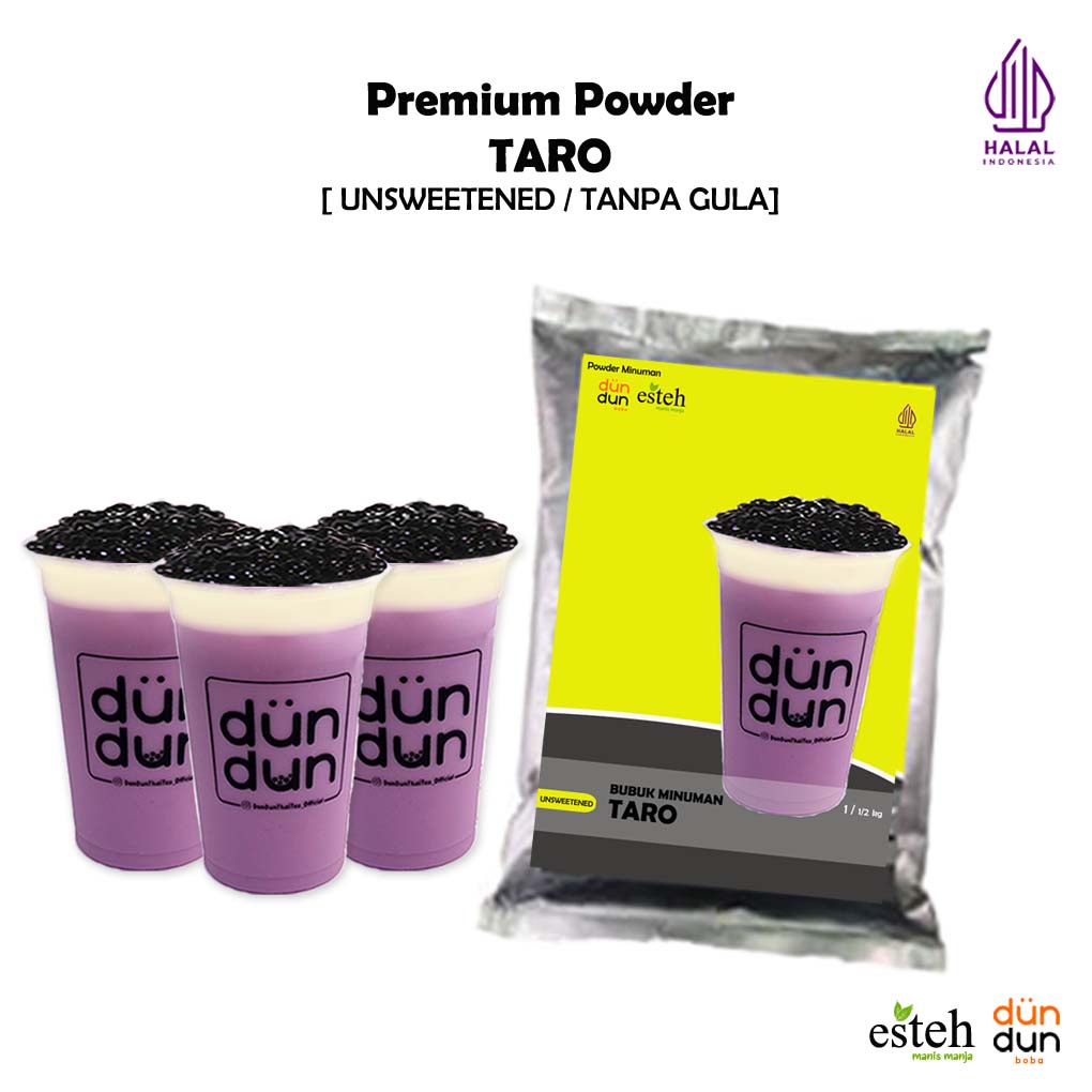 

Taro Powder Bubuk minuman rasa taro ubi ungu 500gr untuk minuman boba esteh