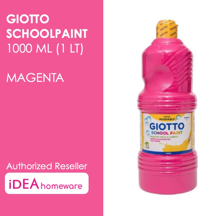 

Giotto School Paint Magenta Ungu pink 1000 ml Cat Air Poster Lukis Super Washable 1 L