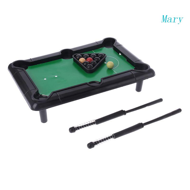 Mary Novelty Mini Desktop Pool Table Billiard Tabletop Pool Toy Game Set Orang Tua-Anak