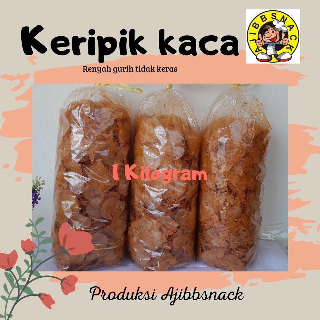 1 KG// KERIPIK KACA keripik beling 1kg