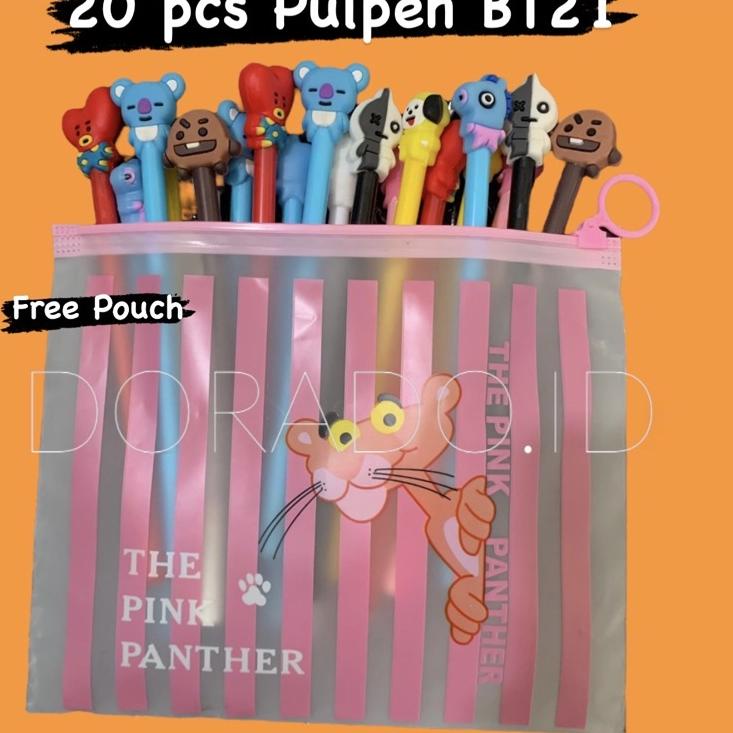 

Update Merakyat 20 pcs pulpen gel karakter random FREE POUCH