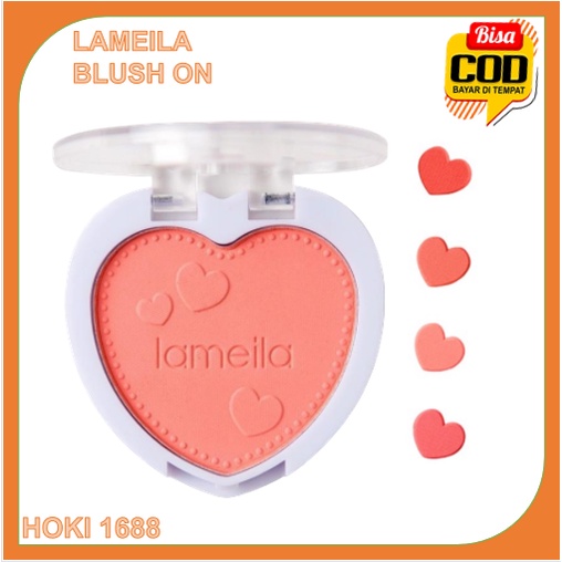 LAMEILA Blush on 4 Colours Love Palette Blusher HK 5107