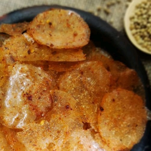 KERIPIK KACA PEDAS 50GRAM SNACK CEMILAN MERK SINAR FAJAR