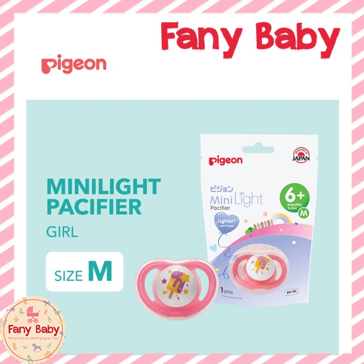 PIGEON PACIFIER MINI LIGHT [ M 6M+ ]