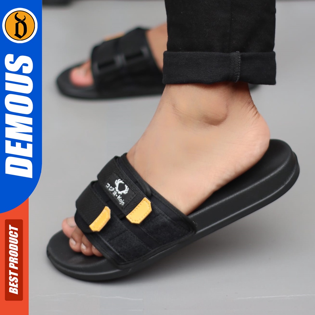 DEMOUS Kawhi - Sandal Slide Pria Sendal Casual Distro Terbaru