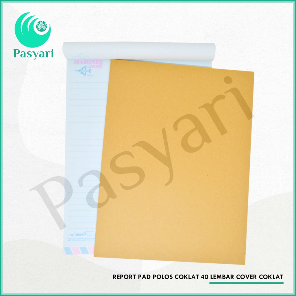 

Report Pad Polos Coklat 40 lembar cover coklat