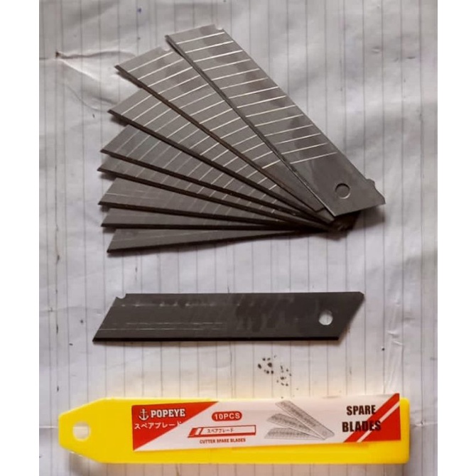 

REFILL CUTTER BESAR 10PCS MATA CUTTER L150 ISI MATA PISAU CUTTER