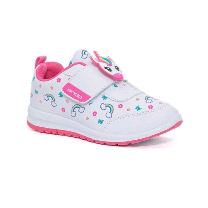 SEPATU ANDO ANAK WANITA/ ELINA VELCRO  / CUTE BUNNY / LILY MERMAID / MINICORN / FEBE / LILY FLOWER