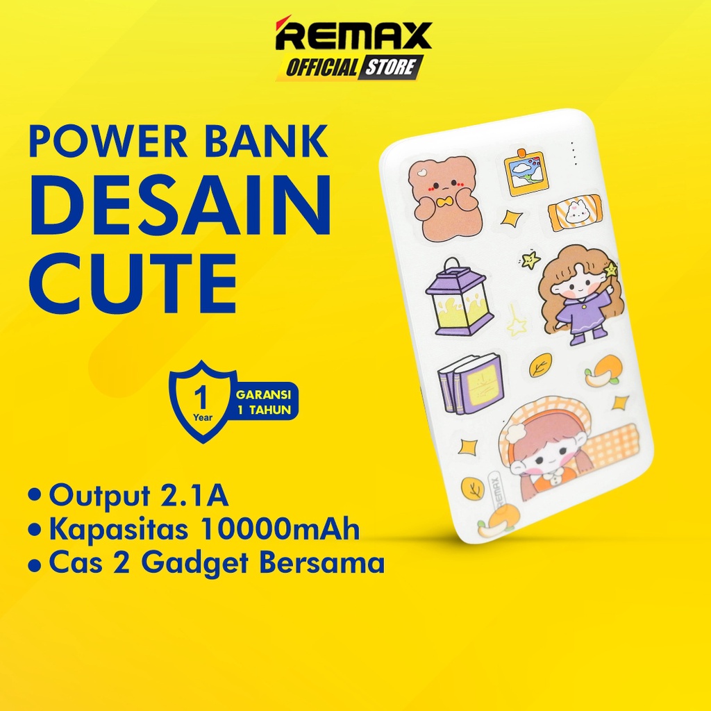 REMAX Lango 10000mAh Powerbank 2 Port USB RPP-96 FREE STICKER