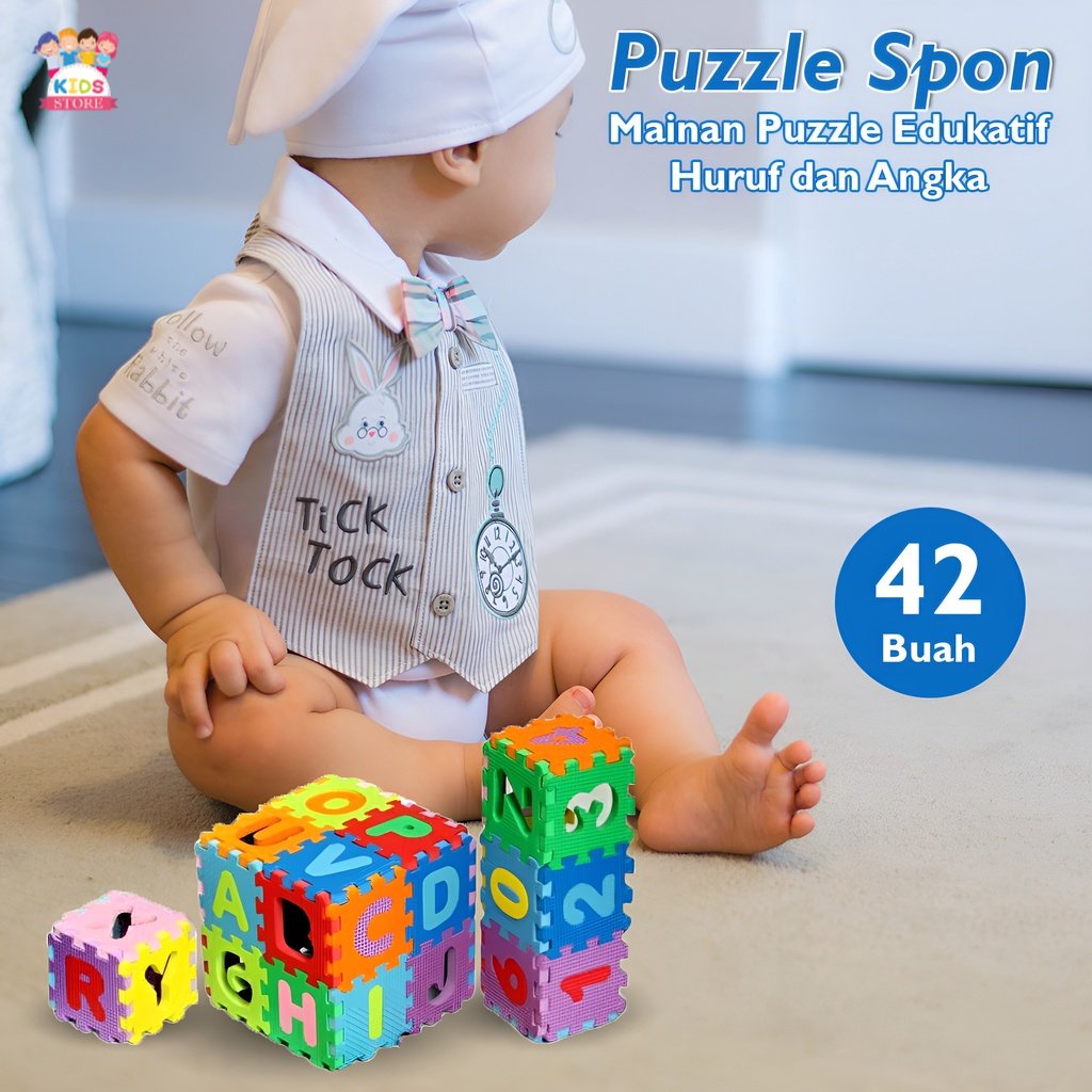 Mainan Edukasi Puzzle Anak | Mainan Bongkar Pasang Huruf | Mainan Kreatifitas Anak Perempuan | Kado Ultah Anak Laki Laki