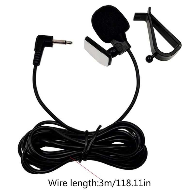 Zzz Mic Rakitan Mikrofon 3.5mm Untuk Unit Kepala Kendaraan Mobil Stereo/Mono Radio GPS