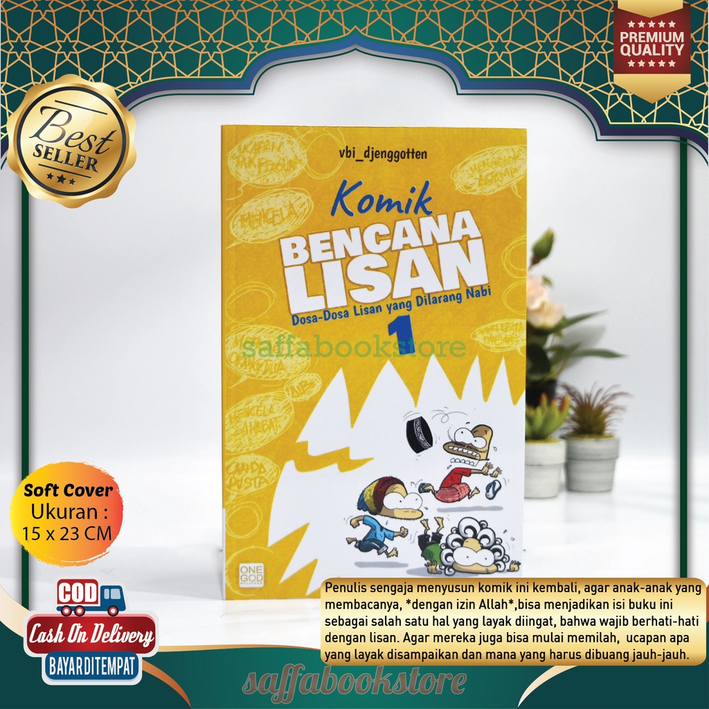Buku Komik Anak Islami Komik Bencana Lisan Jilid 1 Dosa Dosa Lisan Yang Dilarang Nabi Edisi Terbaru 