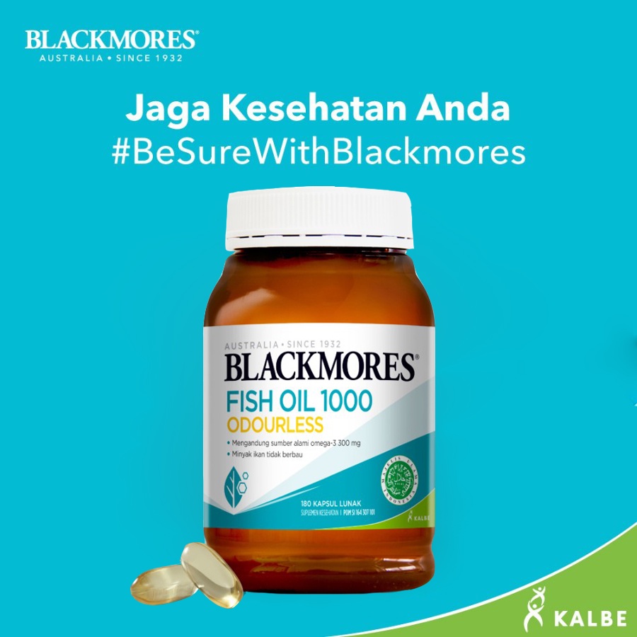 BLACKMORES ODOURLESS FISH OIL 1000 (180 CAPSUL)