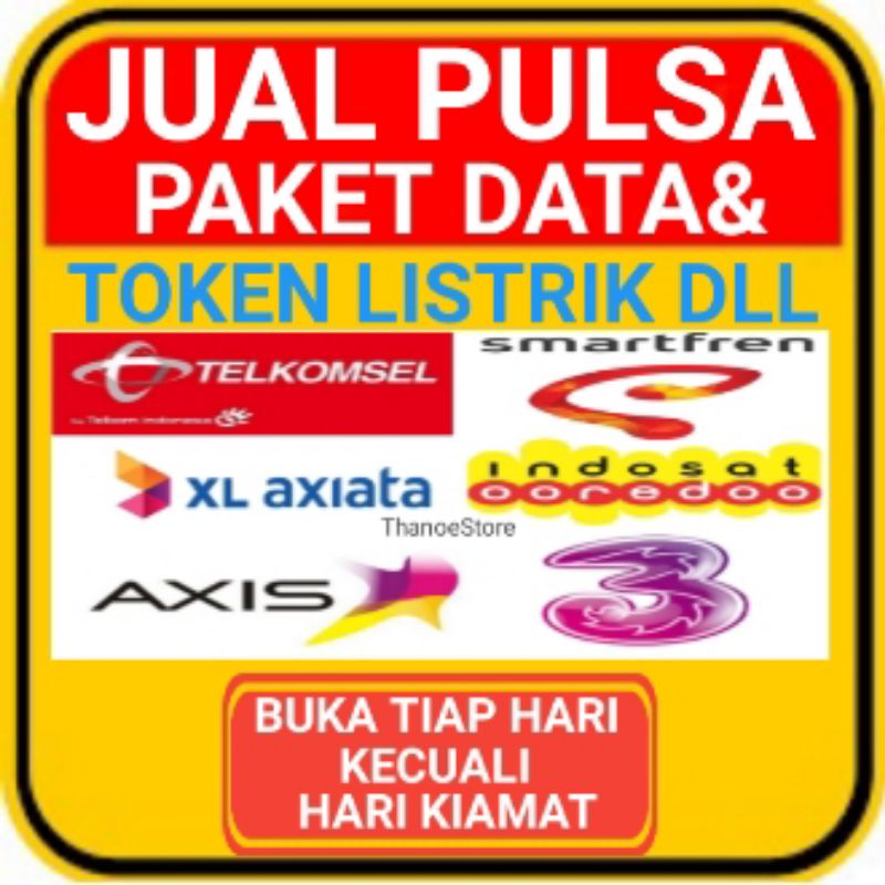 

Stiker Sticker Size 8R Jual Pulsa Paket Data Token Listrik Dll Tanpa Minimum Order