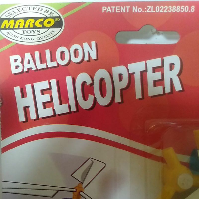 Ballon HELLICOPTER Original Marco Toys