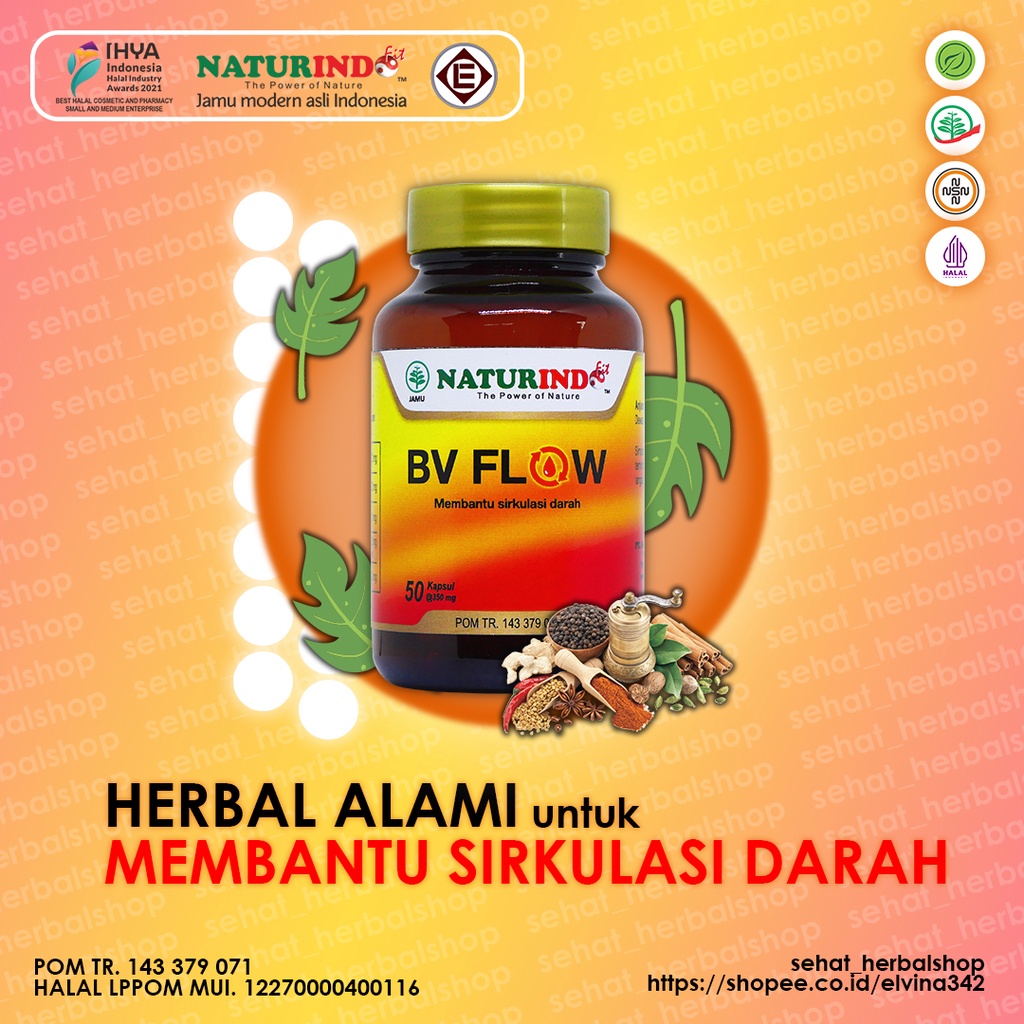 Terlaris Obat Herbal Kesemutan Varises Pelancar Peredaran Darah Kram Bv Flow Naturindo
