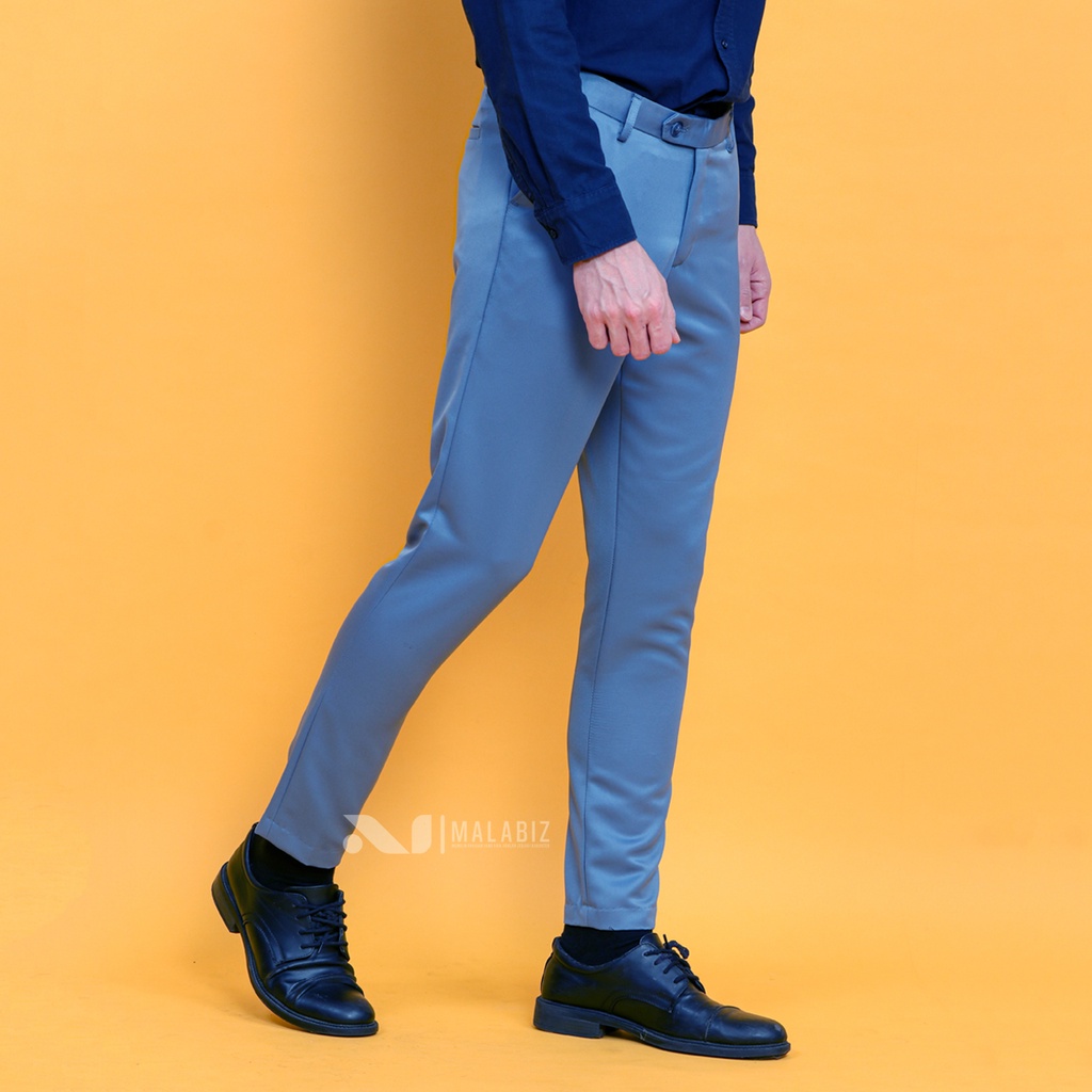 SKY - Celana Model Pencil Malabiz Skinny Ketat Untuk Acara Formal Kerja Kantor Bisnis Cassual Celana Kerja Pencil Celana Kantor Pencil Celana Formal Pencil Ketat Ultra SLim fit