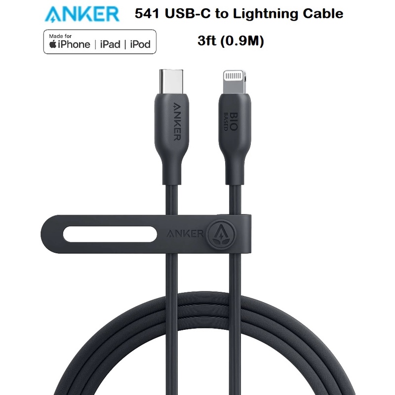 AKN88 - ANKER A80A1 - 541 USB-C to Lightning Cable (Bio-Based) 0.9M