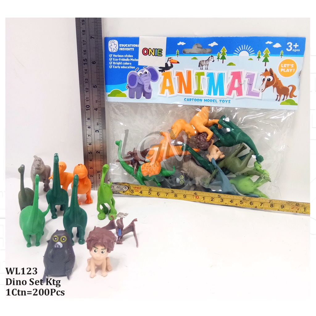 Mainan Set Dinosaurus - Dinosaurs set mini - WL123