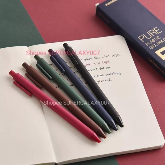 

Pulpen Gel Kaco Pen Sign Pen Durable 0.5Mm Pena Gel Atk Pulpen Warna