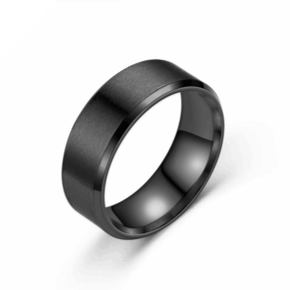 Timekey 6/8mm Desain Sederhana Titanium Stainless Steel Cincin Kasual Jari Perhiasan Halus Kekasih Pasangan Cincin Untuk Wanita Pria Pernikahan Band K6R4