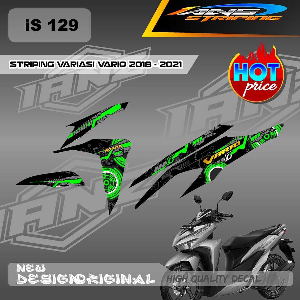 TERBARU STIKER VARIO 125 / 150 CUSTOM DESAIN KONSEP MENGGUNKAN BAHAN HOLOGARAM / NON HOLOGRAM IS129