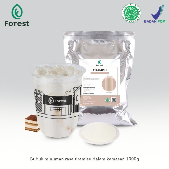 

Terlaris ✨ - Bubuk Minuman TIRAMISU Powder - FOREST Bubble Drink - POWDR+BUBLEWRAP 2.1.23