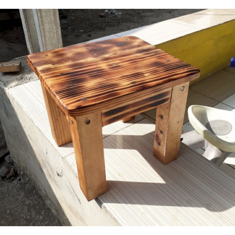 kursi mini jojodog kayu jati belanda kuat kokoh