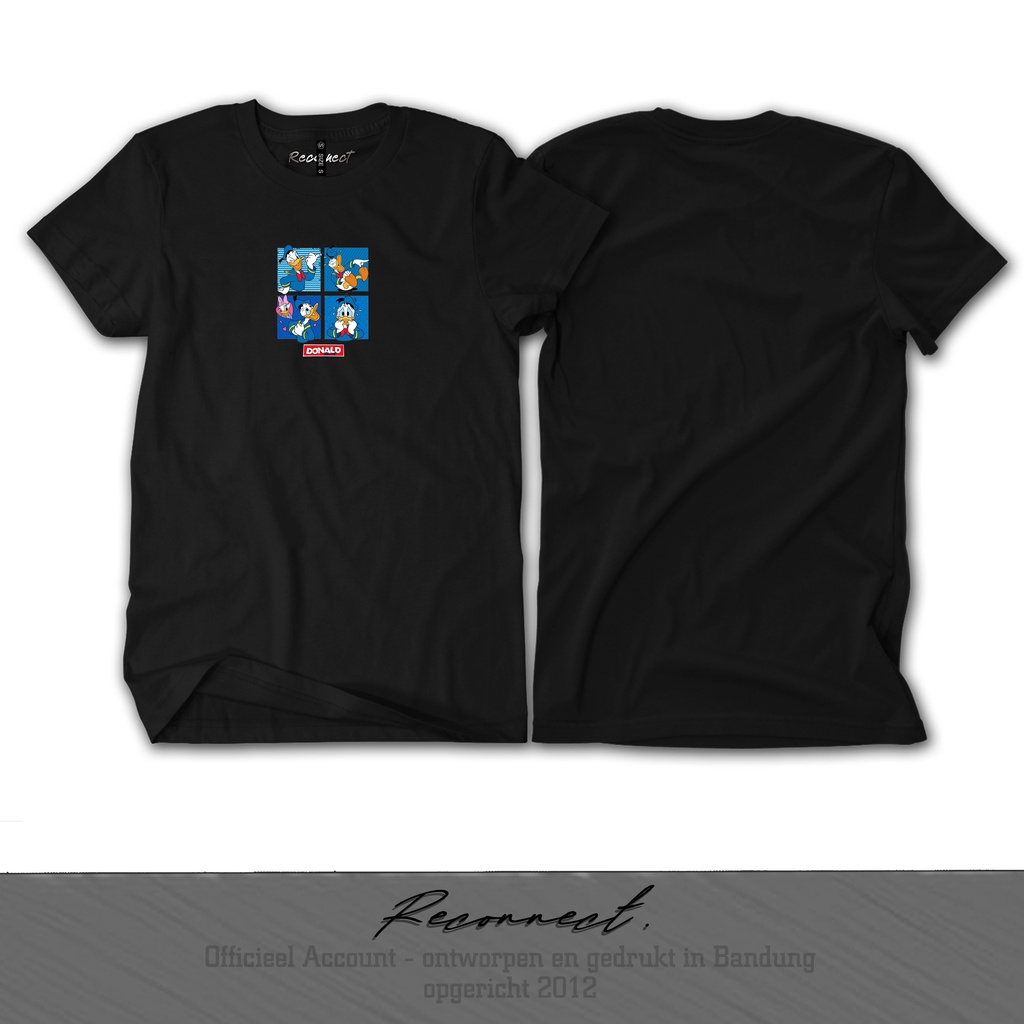 Reconnect Kaos Anak / Dewasa Unisex Donald Bebek Disney - Gratis Tambah Nama