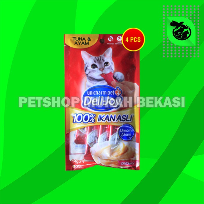 Snack Kucing Deli Joy Creamy Cat treat Cemilan 14 Gram