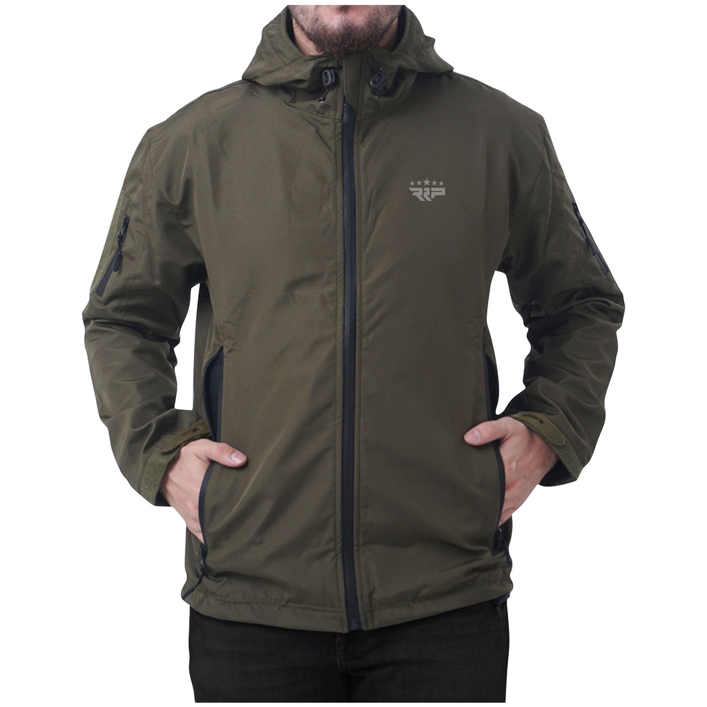 JACKET TAD PRIA OUTDOOR BAHAN PARASUT TASLAN