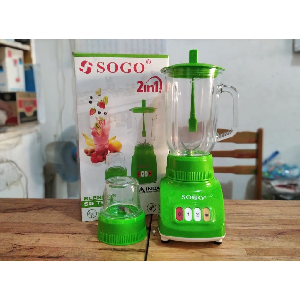 medan elektronik blender kaca sogo 2in1 pelumat penggiling bumbu