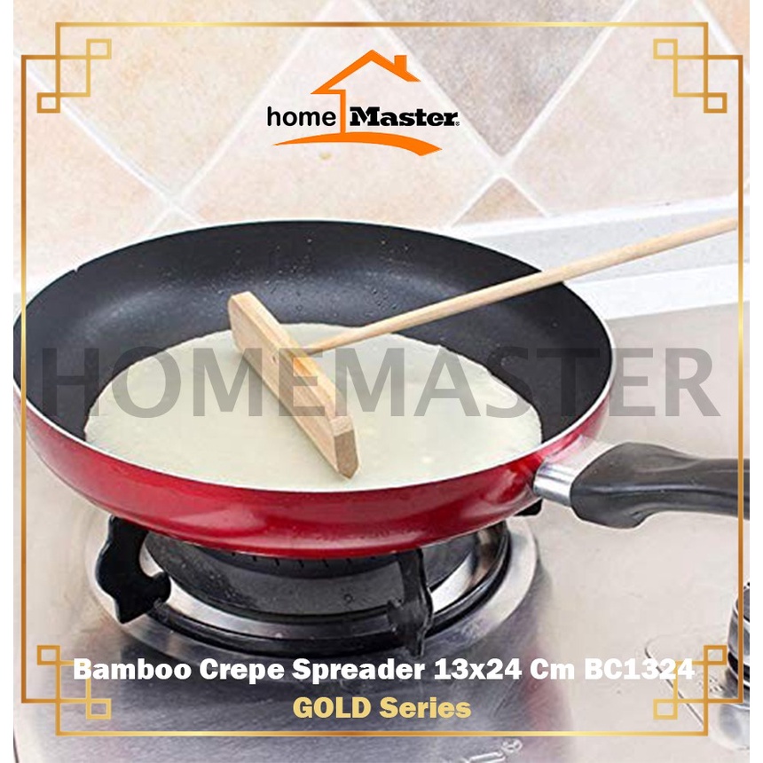 HomeMaster Stick/Tongkat/Spreader/Perata/Rake Crepe/Omelette/Omelet/Adonan/Kulit Lumpia Bamboo/Bambu