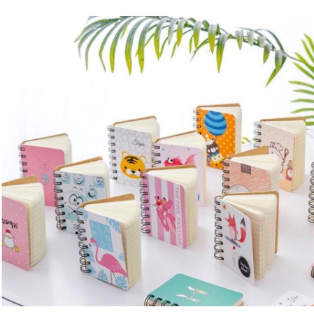 

NOTE BOOK RING MOTIF MEMO KECIL A7 SPIRAL isi 80 Lembar (dapat 4pcs) NOTEBOOK MINI / BUKU CATATAN RING / BUKU TULIS RING