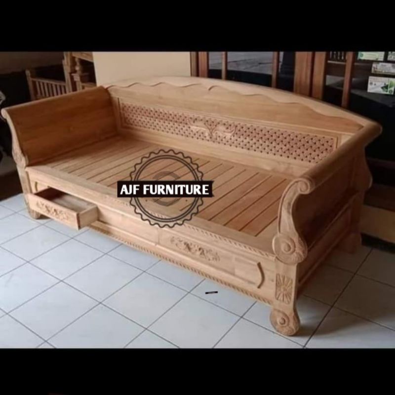 Bale bale BIG SIZE 200x100cm 2 laci jati ukir