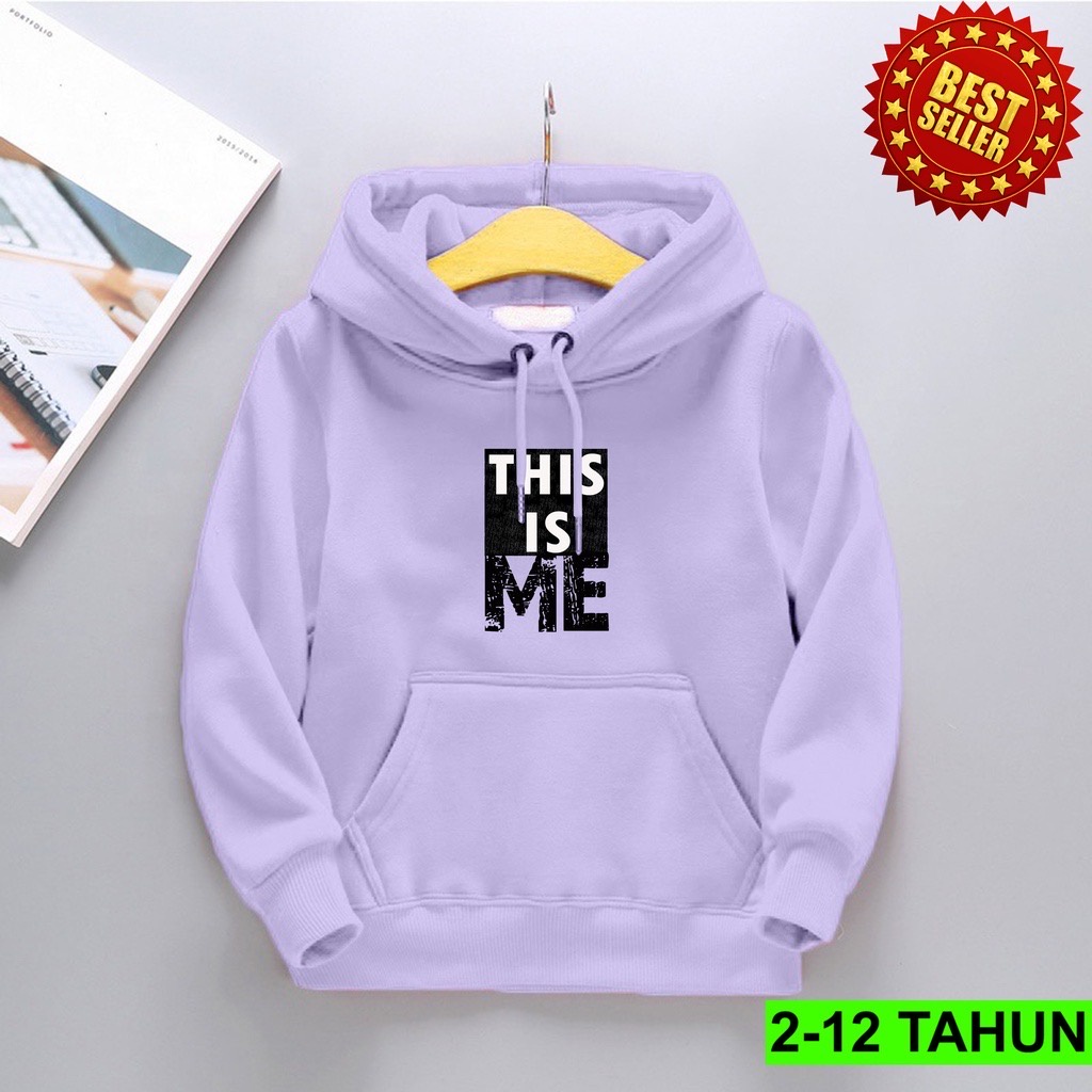 Jumper Hoodie Anak  THIS IS ME II Jaket Hoodie Anak Viral Bahan Fleece Sz M - XL ( Laki Laki &amp; Peremepuan )