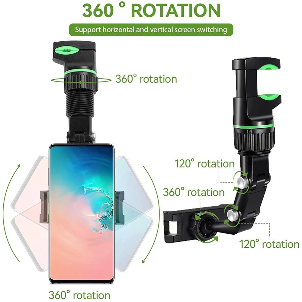 Holder Smartphone HP Mobil Multifungsi Clamp Rod Tiang Meja 360 Rotary