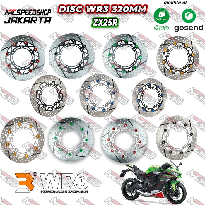 Disc Cakram Piringan Depan Wr3 320Mm Zx25R Zx25 R Zx 25R Full Floating #Original