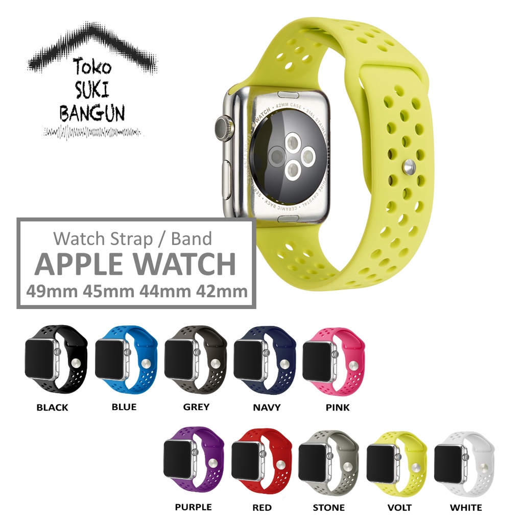 Strap Apple Watch Series Ultra 8 7 6 5 4 3 2 1 49mm 45mm 44mm 42mm TALI JAM Rubber Breathable Silicone