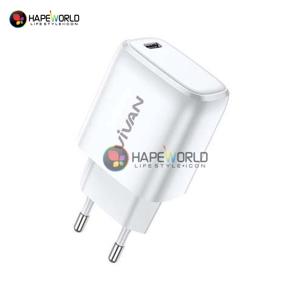 CHARGER USB-C VIVAN POWER 20 20W 3A - GARANSI RESMI