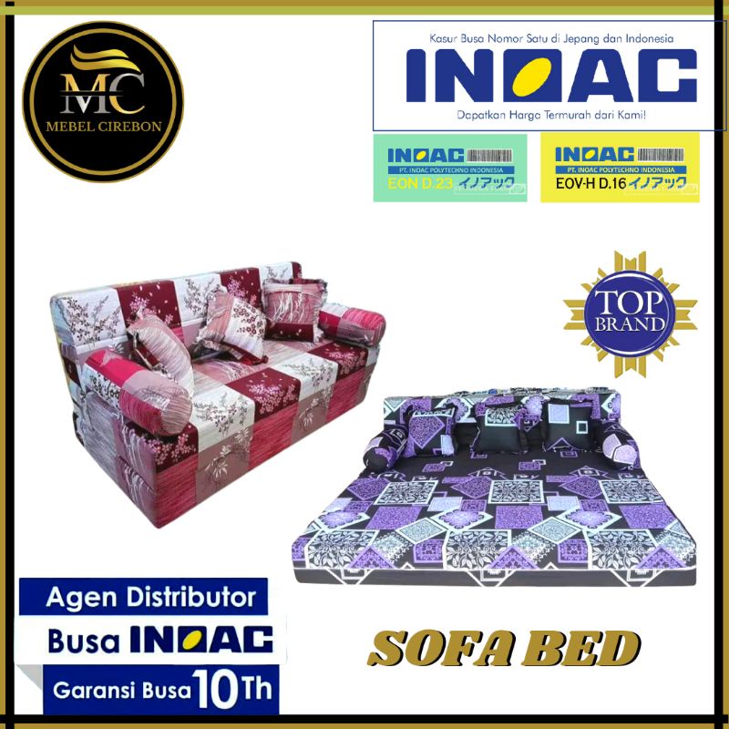 Sofabed inoac d23 Sofa bed inoac 160x200 Garansi 20 tahun Sofa murah Cirebon Kuningan Majalenka Indr