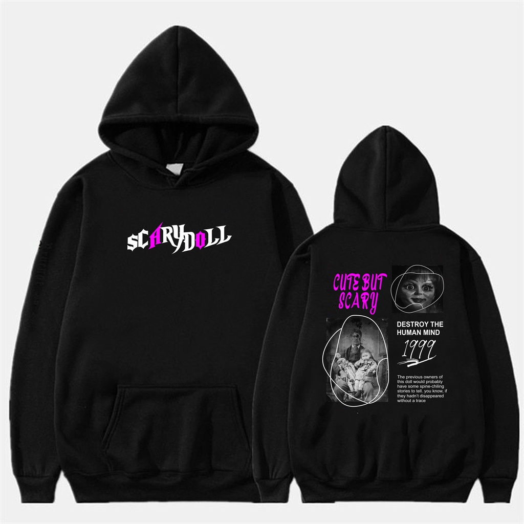 Jaket Sweater Hodie Hitam SCARY BEAR Ori Pria Terbaru 2023 Kekinian Hoodie Distro Pria Original Sweater Hoodie Pria Switer Hodie Cowok