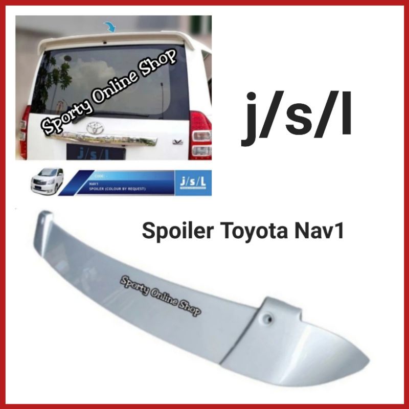 Spoiler Sayap Mobil Toyota Nav1 Non Lampu