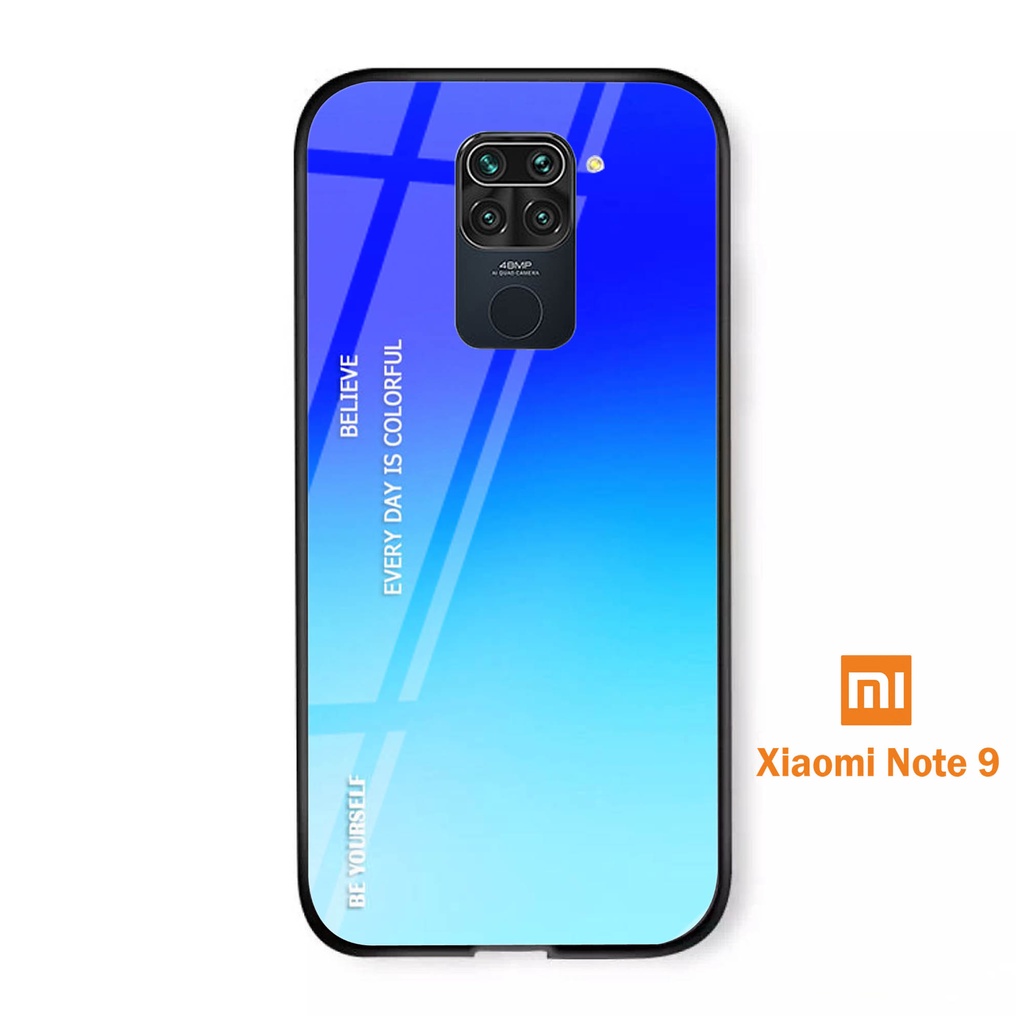 Softcase Kaca XIAOMI REDMI NOTE 9  - Case Handphone XIAOMI REDMI 9 [T35]