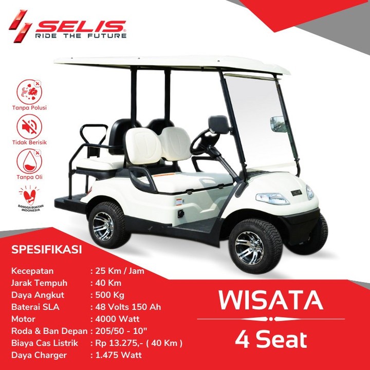 Booking Fee Mobil Listrik Selis Wisata 4s