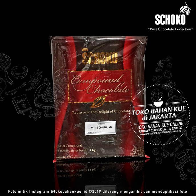 

Schoko White Compound 250g Chocolate Cokelat Putih Baking Coklat Cocoa