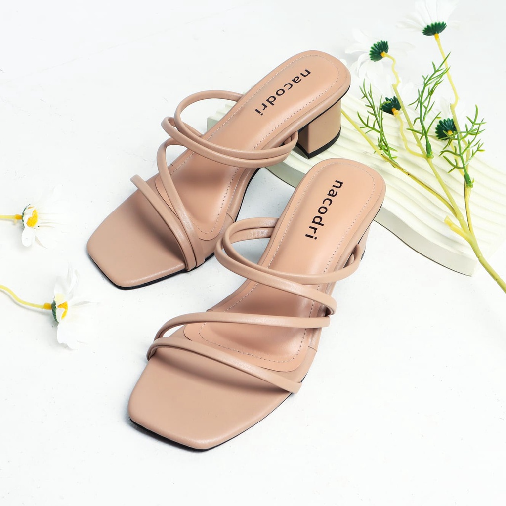 NACODRI willona sandal tali wanita heels 5cm