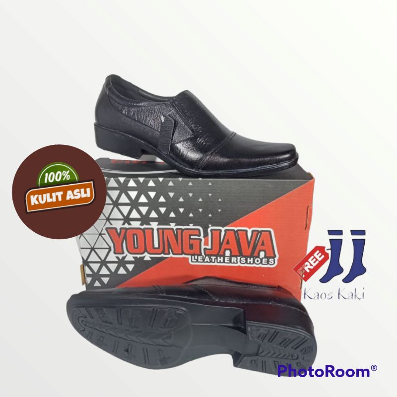 L17 Sepatu Pantofel Pria Kulit Keren Kerja Kantor Laki Cowok Dinas