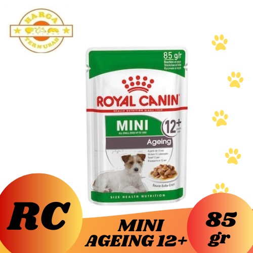 Royal Canin Mini Ageing 12+ Pouch 85gr - Makanan Anjing / Wet Food