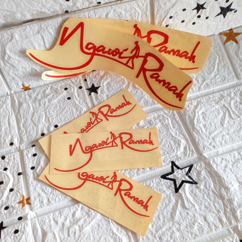 Stiker timbul melnyala * Ngawi ramah * / sticker keren / stiker viral